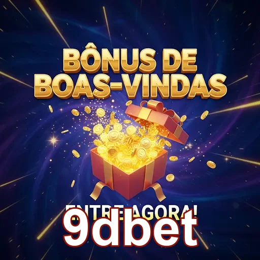 Imagem do bônus de boas-vindas da 9dbet, destacando ofertas para novos usuários.