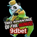 Panda feliz com bônus no 9dbet, destacando promoções emocionantes para jogadores.